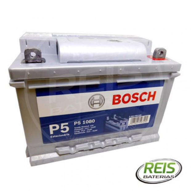 Bateria Estacionária Bosch P5 1080 – 65Ah ( Antiga P5 100 ) – 30 Meses de Garantia